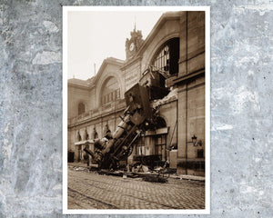 Studio Lévy "Train Wreck at Montparnasse Station, Paris" (c.1895) - Mabon Gallery