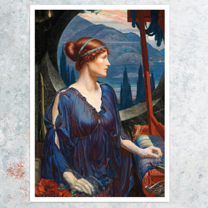 Sydney Harold Meteyard (attributed) "Penelope at her Loom" (c.1900) - Mabon Gallery