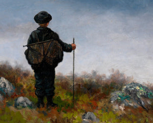 Theodor Kittelsen "Far, Far Away Soria Moria Palace Shimmered Like Gold" (c.1900) - Mabon Gallery