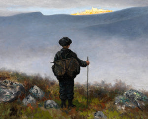 Theodor Kittelsen "Far, Far Away Soria Moria Palace Shimmered Like Gold" (c.1900) - Mabon Gallery