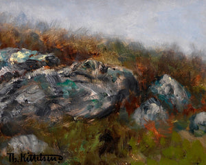 Theodor Kittelsen "Far, Far Away Soria Moria Palace Shimmered Like Gold" (c.1900) - Mabon Gallery