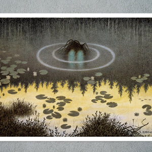Theodor Kittelsen "Nøkken - Water Sprite" (c.1904) - Mabon Gallery