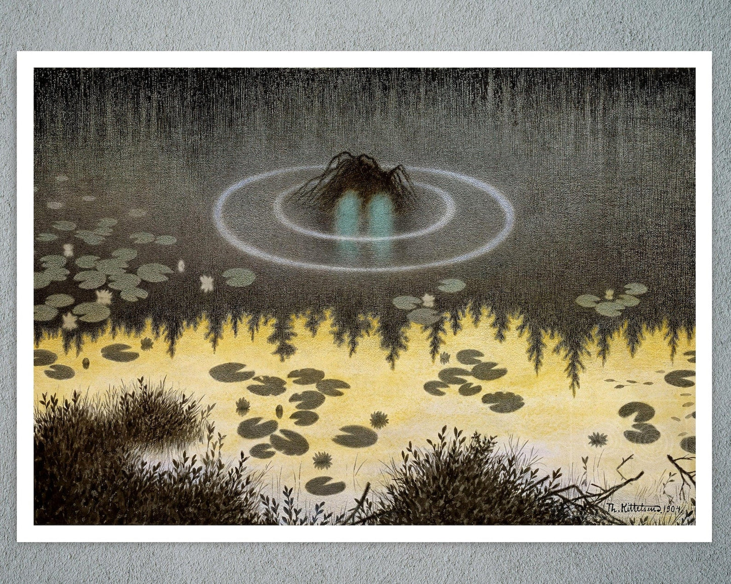 Theodor Kittelsen "Nøkken - Water Sprite" (c.1904) - Mabon Gallery