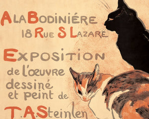 Théophile Steinlen "A la Bodinière" (c.1894) Belle Époque Exhibition Poster - Mabon Gallery