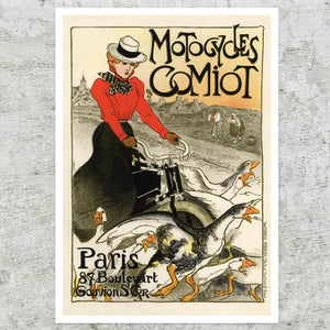 Théophile Steinlen "Motorcycles Comiot" (c.1896) - Mabon Gallery