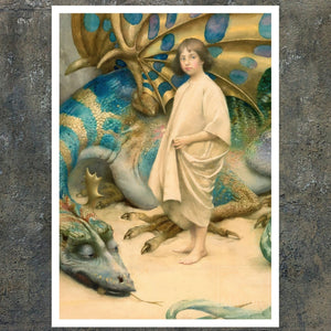 Thomas Cooper Gotch "The Child in the World" (c.1900) - Mabon Gallery