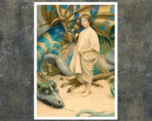 Thomas Cooper Gotch "The Child in the World" (c.1900) - Mabon Gallery