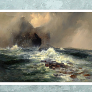 Thomas Moran "Fingal’s Cave, Island of Staffa, Scotland" (c.1884) - Mabon Gallery