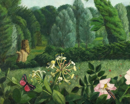 Tirzah Garwood "Hornet with Wild Roses" (c.1950) - Mabon Gallery