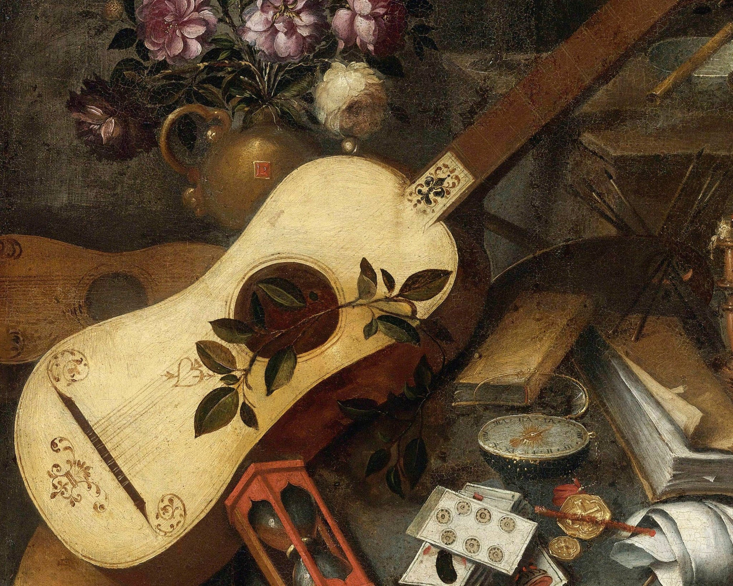 Tomás Hiepes "Still - life with a Guitar" (c.1650) - Mabon Gallery