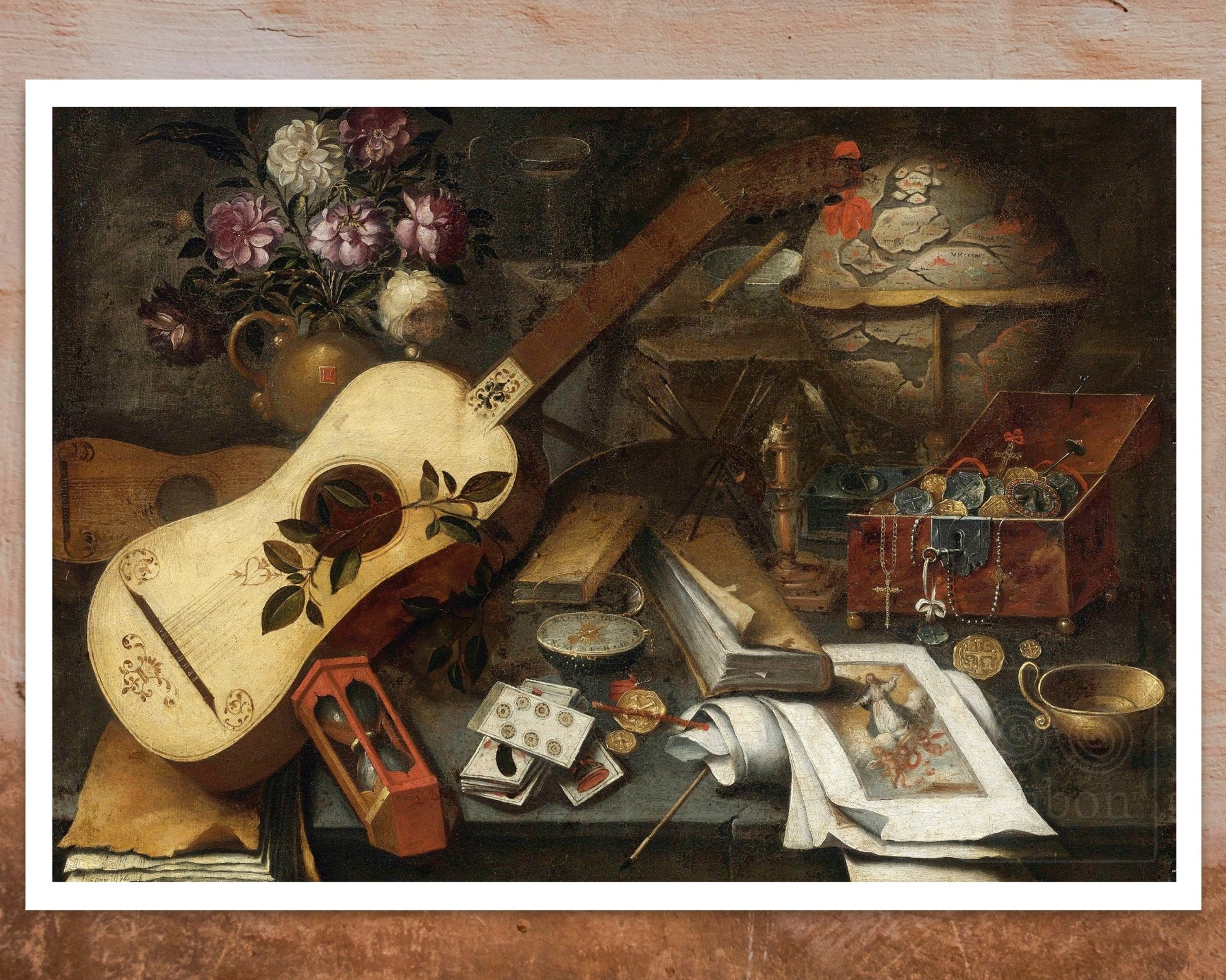 Tomás Hiepes "Still - life with a Guitar" (c.1650) - Mabon Gallery