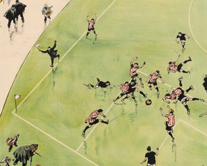 Tony Sarg "Football by the Underground" (c.1907) - Mabon Gallery
