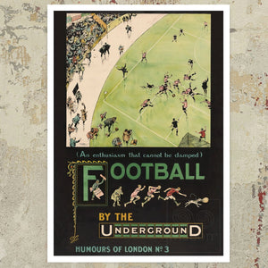 Tony Sarg "Football by the Underground" (c.1907) - Mabon Gallery