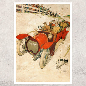 Tony Sarg "Pilain Automobiles" (c.1907) Vintage Advertising Poster - Mabon Gallery