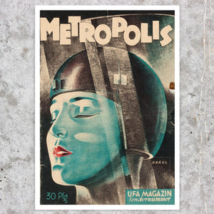 UFA Magazine Cover Artwork "Metropolis" (c.1927) by Werner Graul - Mabon Gallery