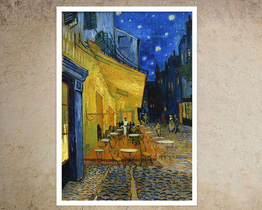 Vincent Van Gogh "Café Terrace at Night" (c.1888) - Mabon Gallery