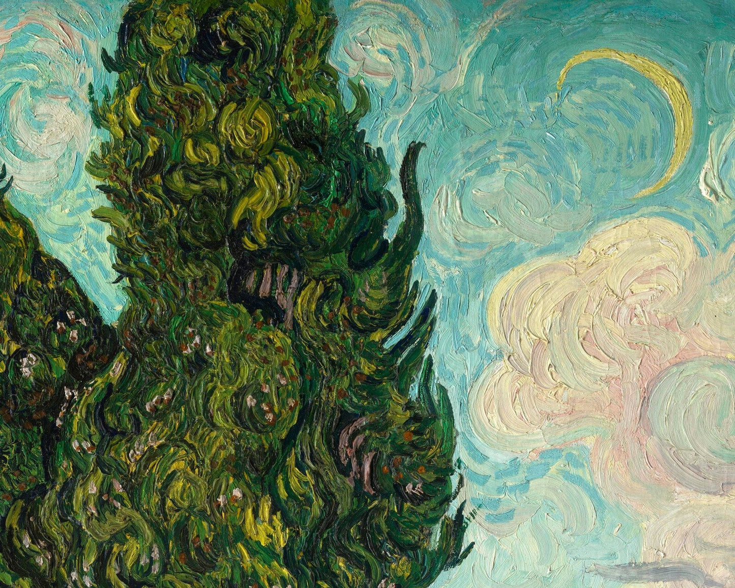 Vincent Van Gogh "Cypresses" (c.1889) - Mabon Gallery