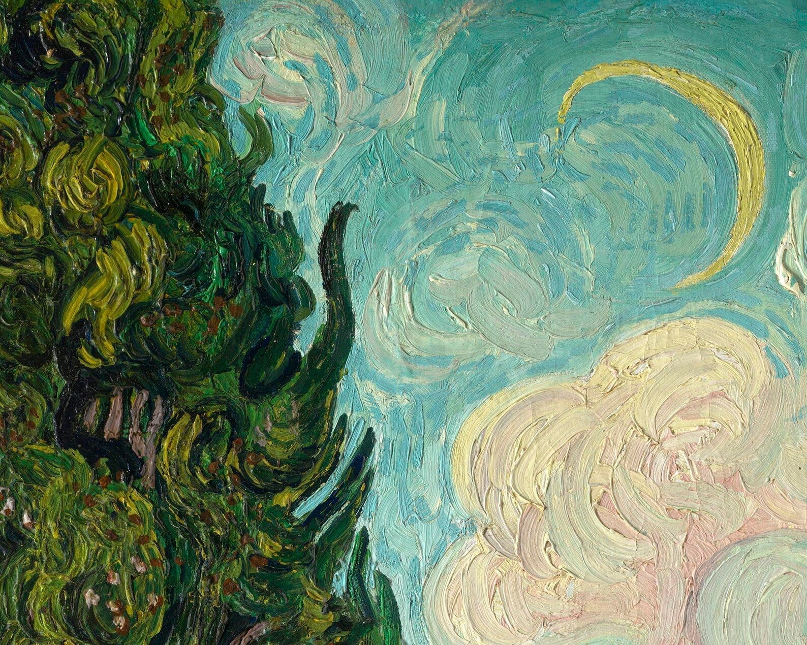 Vincent Van Gogh "Cypresses" (c.1889) - Mabon Gallery