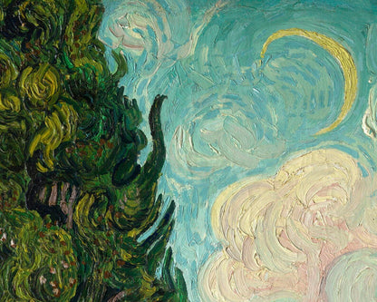 Vincent Van Gogh "Cypresses" (c.1889) - Mabon Gallery