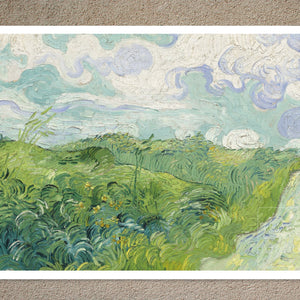 Vincent Van Gogh "Green Wheat Fields, Auvers" (1890) - Mabon Gallery