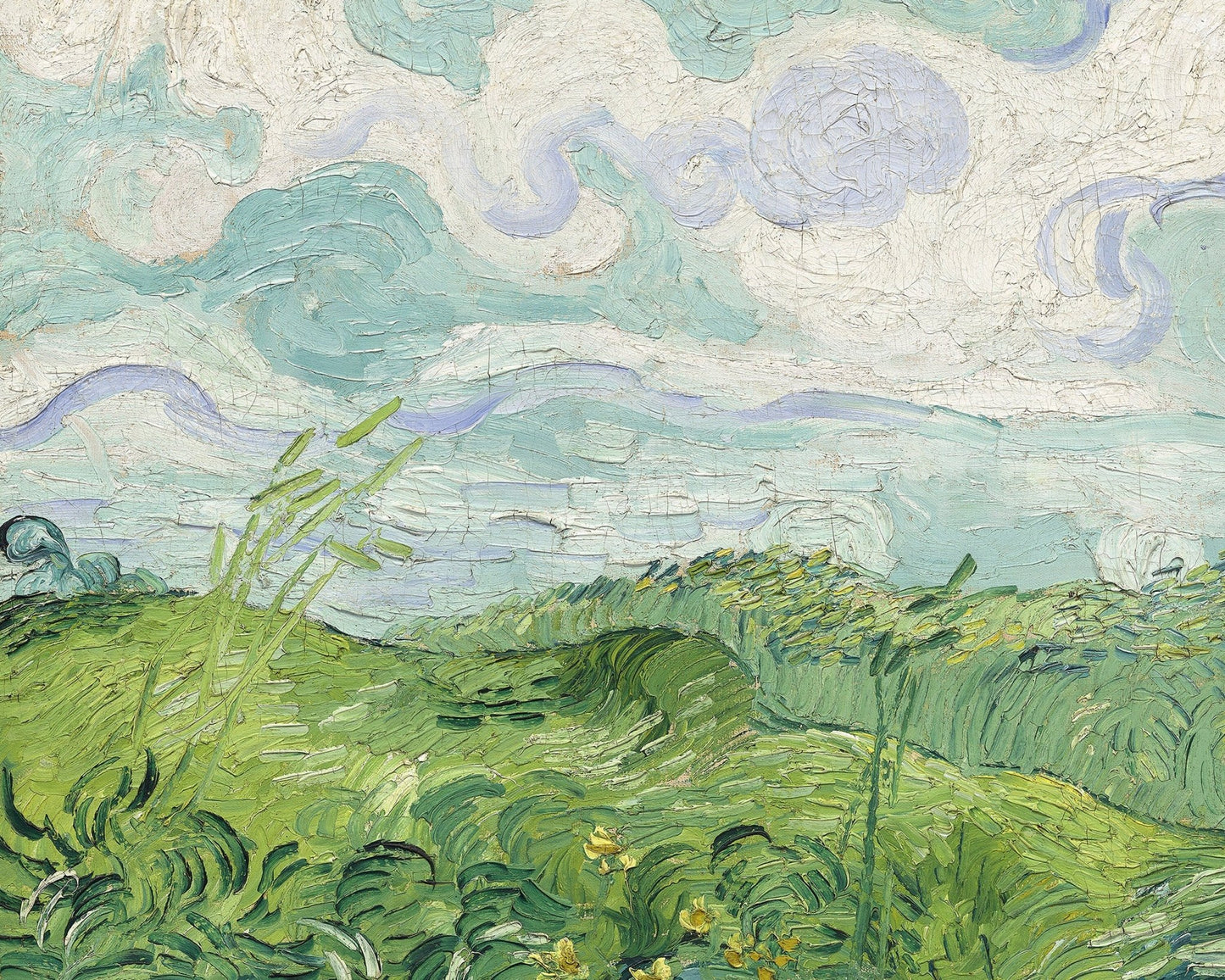 Vincent Van Gogh "Green Wheat Fields, Auvers" (1890) - Mabon Gallery