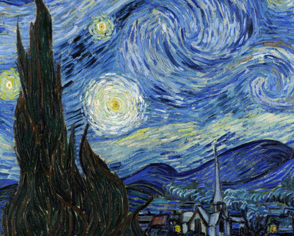 Vincent Van Gogh "Starry Night" (c.1889) - Mabon Gallery