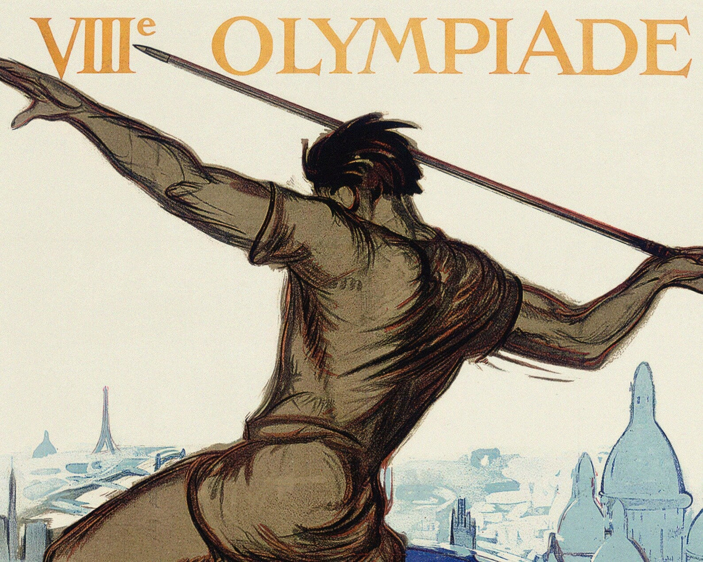 Vintage Advertising Poster "1924 Paris Summer Olympic Games" (c.1924) - Mabon Gallery