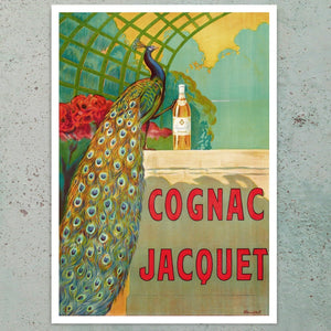Vintage Advertising Poster "Cognac Jacquet" Camille Bouchet (c.1887) - Mabon Gallery