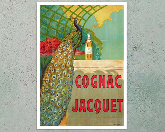 Vintage Advertising Poster "Cognac Jacquet" Camille Bouchet (c.1887) - Mabon Gallery