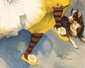 Vintage Advertising Poster "Sandow Trocadero Vaudevilles" (c.1894) - Mabon Gallery