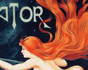 Vintage Art Nouveau Advertising Poster “Cycles Gladiator” (c.1895) - Mabon Gallery