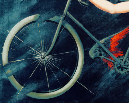 Vintage Art Nouveau Advertising Poster “Cycles Gladiator” (c.1895) - Mabon Gallery