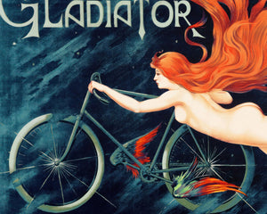 Vintage Art Nouveau Advertising Poster “Cycles Gladiator” (c.1895) - Mabon Gallery
