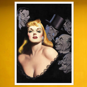 Vintage Book Cover "Gentlemen Prefer Blondes" (c.1948) by Earle K. Bergey - Mabon Gallery