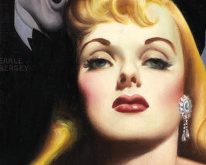 Vintage Book Cover "Gentlemen Prefer Blondes" (c.1948) by Earle K. Bergey - Mabon Gallery