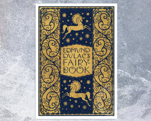 Vintage Book Cover Illustration "Edmund Dulac's Fairy Book" (c.1916) - Mabon Gallery