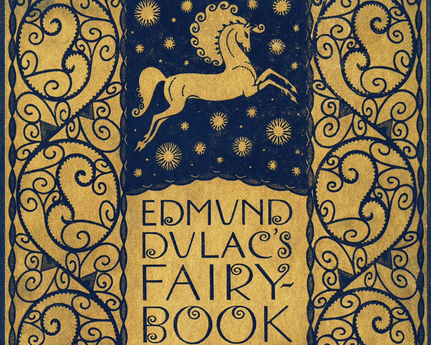 Vintage Book Cover Illustration "Edmund Dulac's Fairy Book" (c.1916) - Mabon Gallery