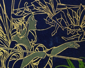 Vintage Book Cover Illustration "Queen Mab's Fairy Realm" (c.1901) - Mabon Gallery
