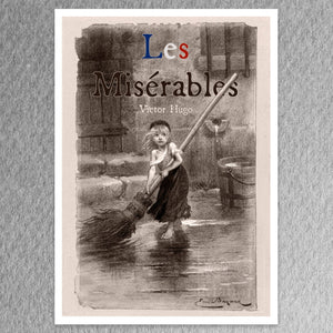 Vintage Book Illustration "Cossette" (c.1862) from Les Misérables by Victor Hugo - Mabon Gallery