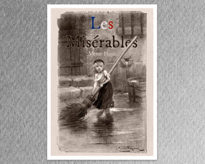 Vintage Book Illustration "Cossette" (c.1862) from Les Misérables by Victor Hugo - Mabon Gallery