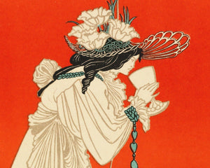 Vintage Book Illustration "Isolde" by Aubrey Beardsley (c.1895) - Mabon Gallery