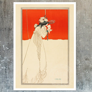 Vintage Book Illustration "Isolde" by Aubrey Beardsley (c.1895) - Mabon Gallery