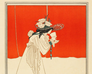 Vintage Book Illustration "Isolde" by Aubrey Beardsley (c.1895) - Mabon Gallery