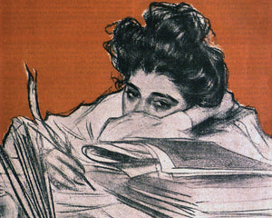 Vintage Catalan Magazine Cover "Pèl & Ploma, 12th August 1899" by Ramón Casas - Mabon Gallery