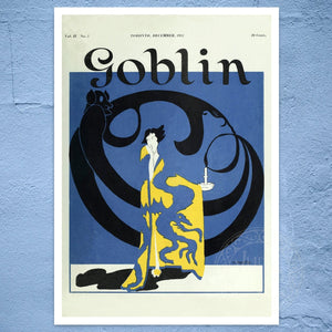 Vintage Cover Art for "Goblin Magazine: December 1921" by M. Christie - Mabon Gallery