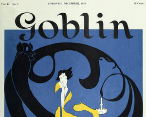 Vintage Cover Art for "Goblin Magazine: December 1921" by M. Christie - Mabon Gallery
