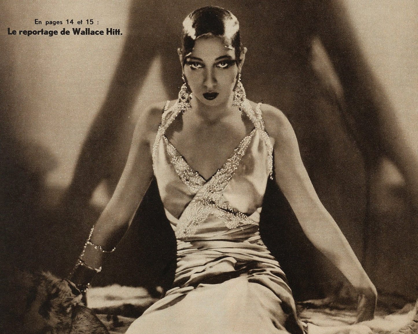 Vintage French Magazine Cover "Voilà - 25th April 1931" Josephine Baker - Mabon Gallery