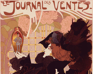 Vintage French Poster Georges de Feure "Journal Des Ventes" (1899) - Mabon Gallery