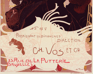 Vintage French Poster Georges de Feure "Journal Des Ventes" (1899) - Mabon Gallery