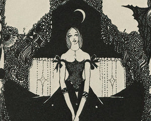 Vintage Illustration "Columbine" by Harry Clarke (c.1925) - Mabon Gallery